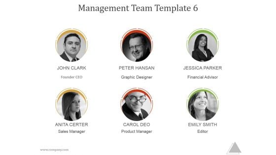 Management Team Template 6 Ppt PowerPoint Presentation Show