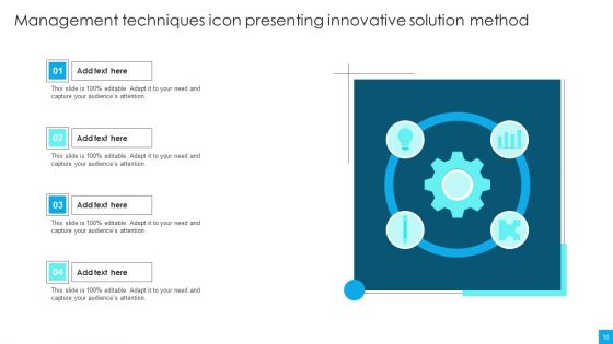 Management Techniques Icon Ppt PowerPoint Presentation Complete Deck With Slides