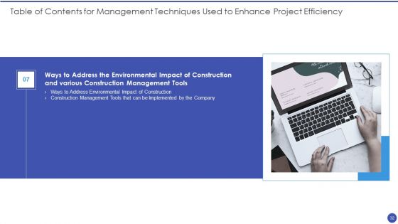 Management Techniques Used To Enhance Project Efficiency Ppt PowerPoint Presentation Complete Deck With Slides
