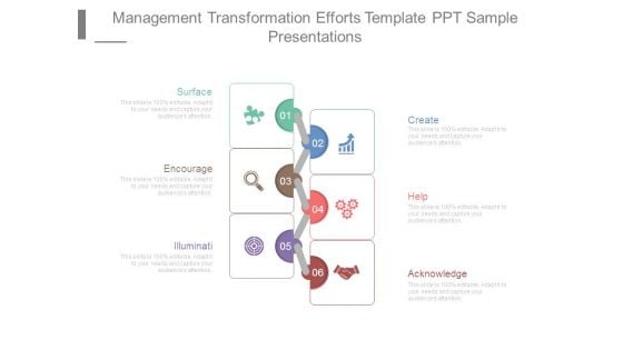 Management Transformation Efforts Template Ppt Sample Presentations