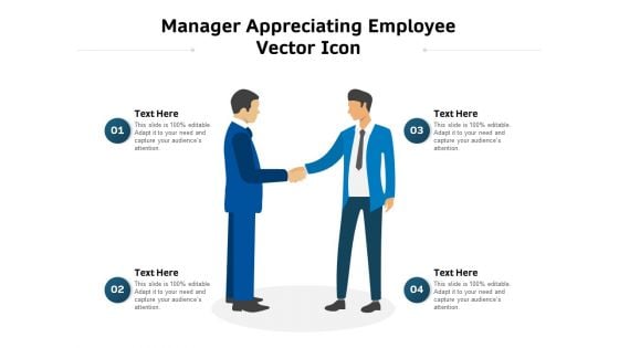 Manager Appreciating Employee Vector Icon Ppt PowerPoint Presentation File Information PDF