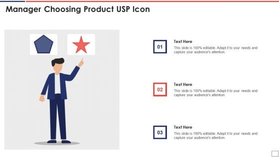 Manager Choosing Product USP Icon Portrait PDF