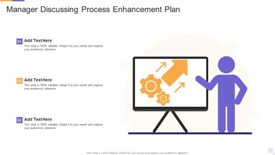 Manager Discussing Process Enhancement Plan Ideas PDF