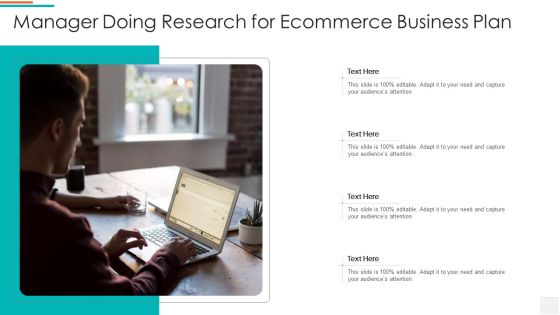 Manager Doing Research For Ecommerce Business Plan Graphics PDF