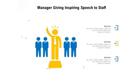 Manager Giving Inspiring Speech To Staff Ppt PowerPoint Presentation Gallery Designs PDF