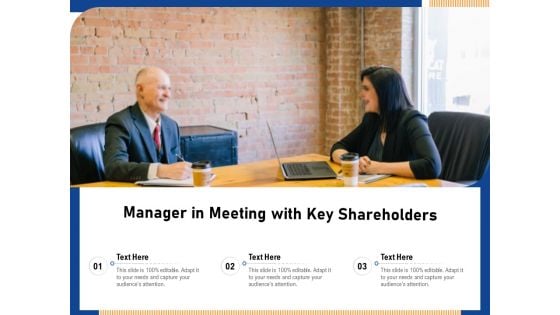 Manager In Meeting With Key Shareholders Ppt PowerPoint Presentation File Graphic Images PDF