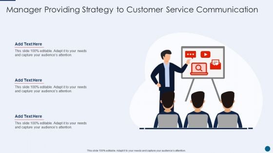 Manager Providing Strategy To Customer Service Communication Introduction PDF Manager Providing Strategy To Customer Service Communication Introduction PDF