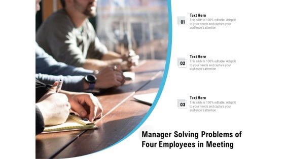 Manager Solving Problems Of Four Employees In Meeting Ppt PowerPoint Presentation File Graphics PDF Manager Solving Problems Of Four Employees In Meeting Ppt PowerPoint Presentation File Graphics PDF