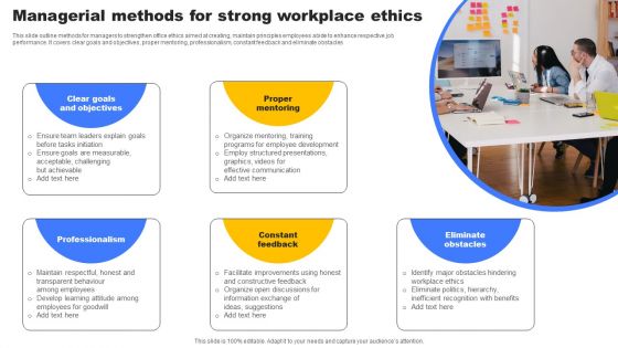 Managerial Methods For Strong Workplace Ethics Portrait PDF