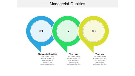 Managerial Qualities Ppt PowerPoint Presentation Inspiration Brochure Cpb