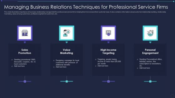 Managing Business Relations Techniques For Professional Service Firms Structure PDF Managing Business Relations Techniques For Professional Service Firms Structure PDF