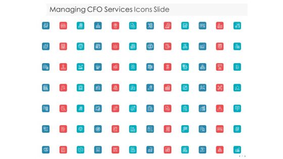 Managing CFO Services Icons Slide Ppt Icon Objects PDF