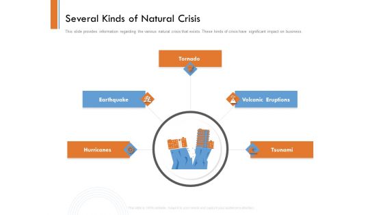 Managing Companys Online Presence Several Kinds Of Natural Crisis Clipart PDF