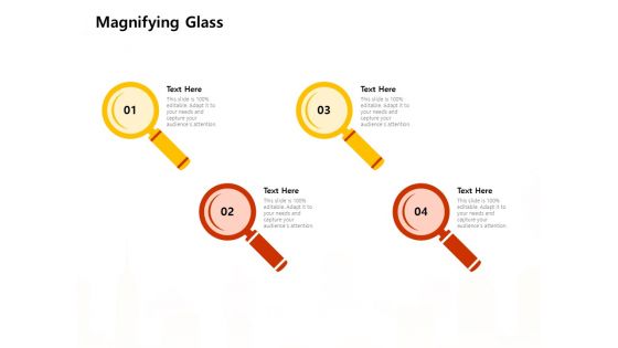 Managing Construction Work Magnifying Glass Ppt Outline Designs Download PDF