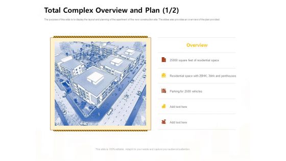 Managing Construction Work Total Complex Overview And Plan Total Complex Ppt Infographics Files PDF
