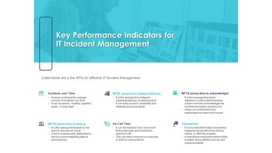 Managing ITIL Incidents Planning Key Performance Indicators For IT Incident Management Diagrams PDF