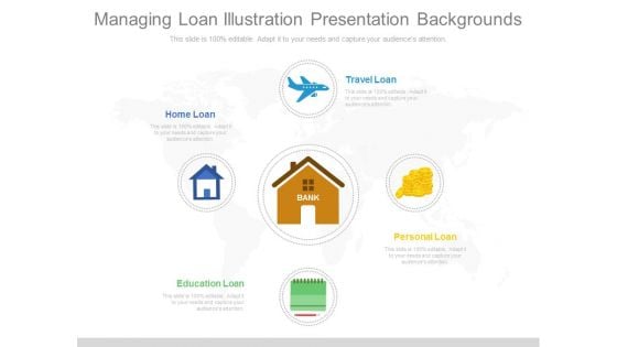 Managing Loan Illustration Presentation Backgrounds