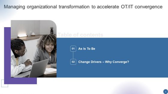 Managing Organizational Transformation To Accelerate OT IT Convergence Ppt PowerPoint Presentation Complete Deck With Slides