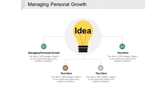 Managing Personal Growth Ppt PowerPoint Presentation Ideas Visuals Cpb