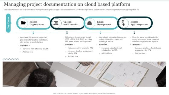 Managing Project Documentation On Cloud Based Platform Integrating Cloud Computing To Enhance Projects Effectiveness Graphics PDF