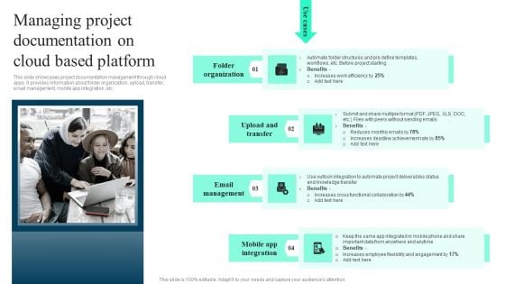 Managing Project Documentation On Cloud Based Platform Ppt PowerPoint Presentation File Infographic Template PDF