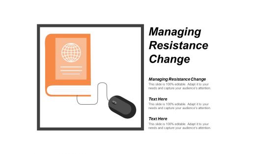 Managing Resistance Change Ppt PowerPoint Presentation Infographic Template Slides Cpb