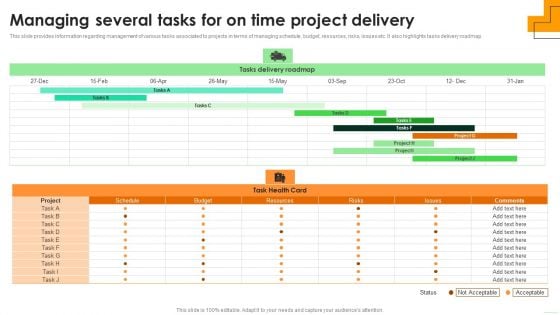 Managing Several Tasks For On Time Project Delivery Rules PDF