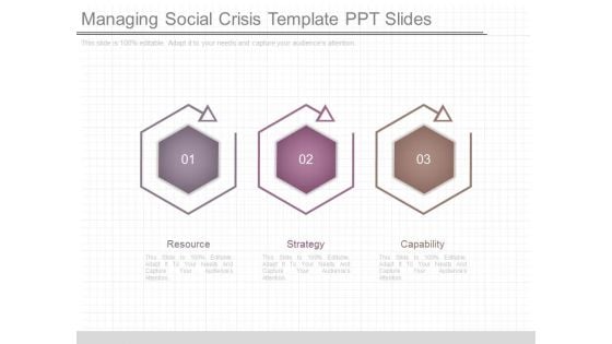 Managing Social Crisis Template Ppt Slides