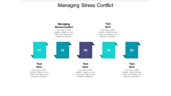 Managing Stress Conflict Ppt PowerPoint Presentation Model Clipart Cpb