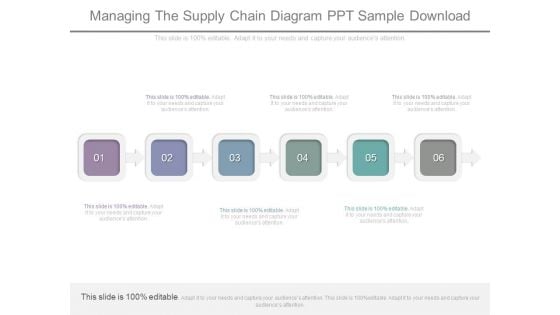 Managing The Supply Chain Diagram Ppt Sample Download