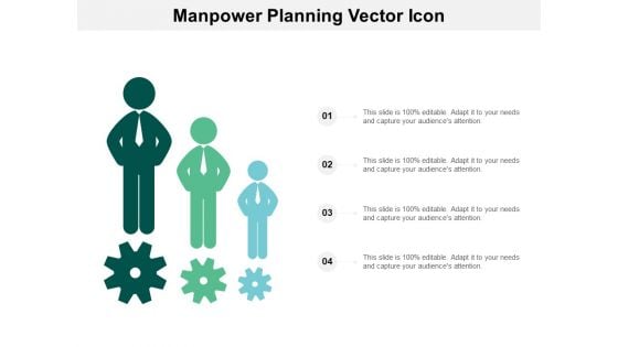 Manpower Planning Vector Icon Ppt PowerPoint Presentation Slides Template