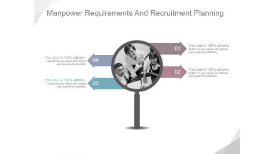 Manpower Requirements And Recruitment Planning Ppt PowerPoint Presentation Layout