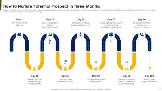 Manual To Develop Strawman Proposal How To Nurture Potential Prospect In Three Months Structure PDF