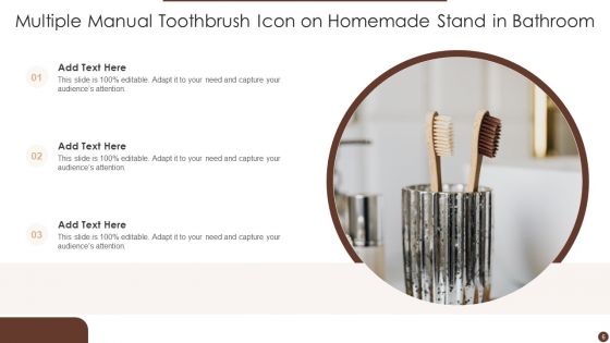 Manual Toothbrush Icon Ppt PowerPoint Presentation Complete With Slides