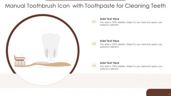 Manual Toothbrush Icon Ppt PowerPoint Presentation Complete With Slides
