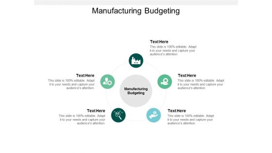 Manufacturing Budgeting Ppt PowerPoint Presentation Diagram Graph Charts Cpb