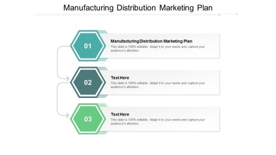 Manufacturing Distribution Marketing Plan Ppt PowerPoint Presentation Infographics Slide Cpb
