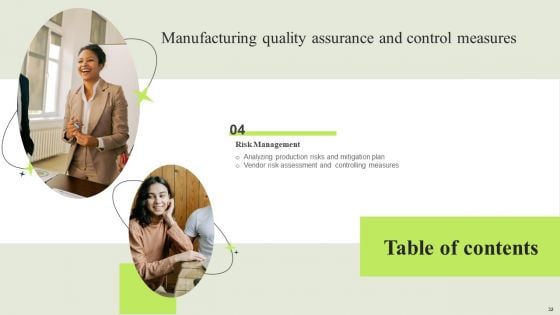 Manufacturing Quality Assurance And Control Measures Ppt PowerPoint Presentation Complete Deck With Slides