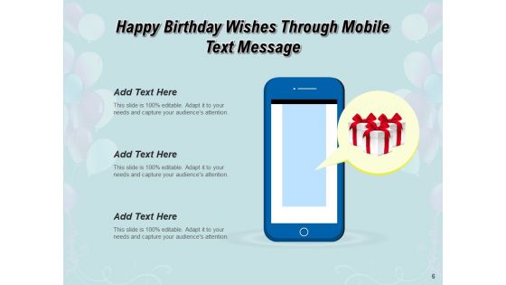 Many Happy Returns Of Day Greetings Cake Icon Mobile Ppt PowerPoint Presentation Complete Deck