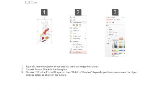 Map Diagram With Bar Graph And Icons Powerpoint Slides