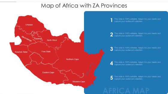 Map Of Africa With ZA Provinces Diagrams PDF