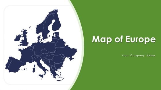 Map Of Europe Highlighting Landmark Ppt PowerPoint Presentation Complete Deck With Slides