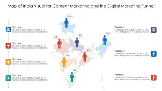 Map Of India Visual For Content Marketing And The Digital Marketing Funnel Information PDF Map Of India Visual For Content Marketing And The Digital Marketing Funnel Information PDF