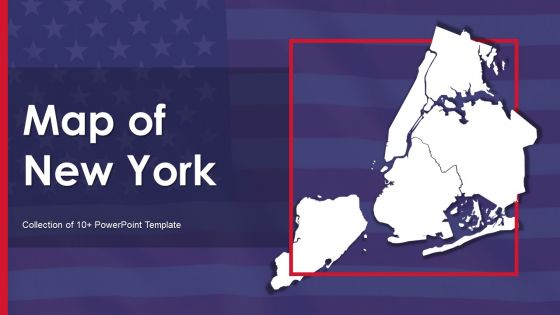 Map Of New York Ppt PowerPoint Presentation Complete Deck With Slides