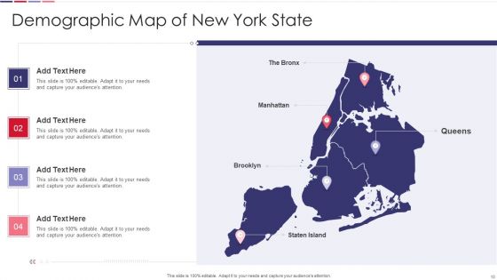 Map Of New York Ppt PowerPoint Presentation Complete Deck With Slides