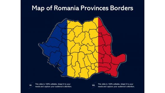 Map Of Romania Provinces Borders Ppt PowerPoint Presentation File Guidelines PDF