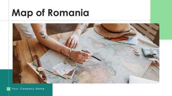 Map Of Romania State Region Ppt PowerPoint Presentation Complete Deck With Slides