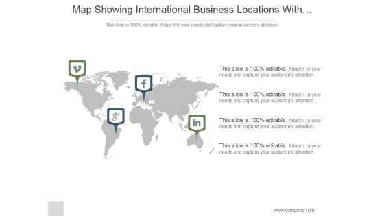 Map Showing International Business Locations With Media Icons Ppt PowerPoint Presentation Guidelines Map Showing International Business Locations With Media Icons Ppt PowerPoint Presentation Guidelines