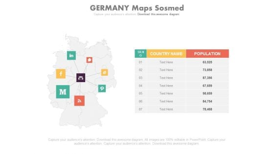 Map With Group Of Internet Based Applications Powerpoint Slides