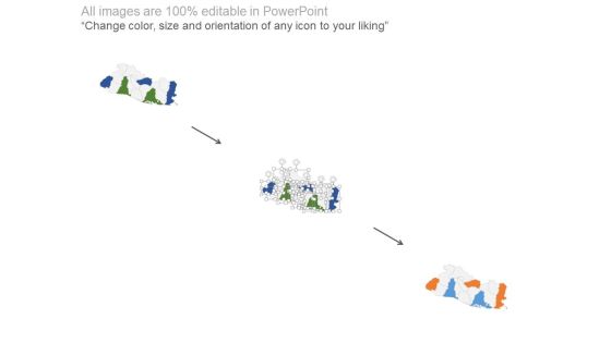 Map With Highlighted Areas And Percentage Values Powerpoint Slides Slide02
